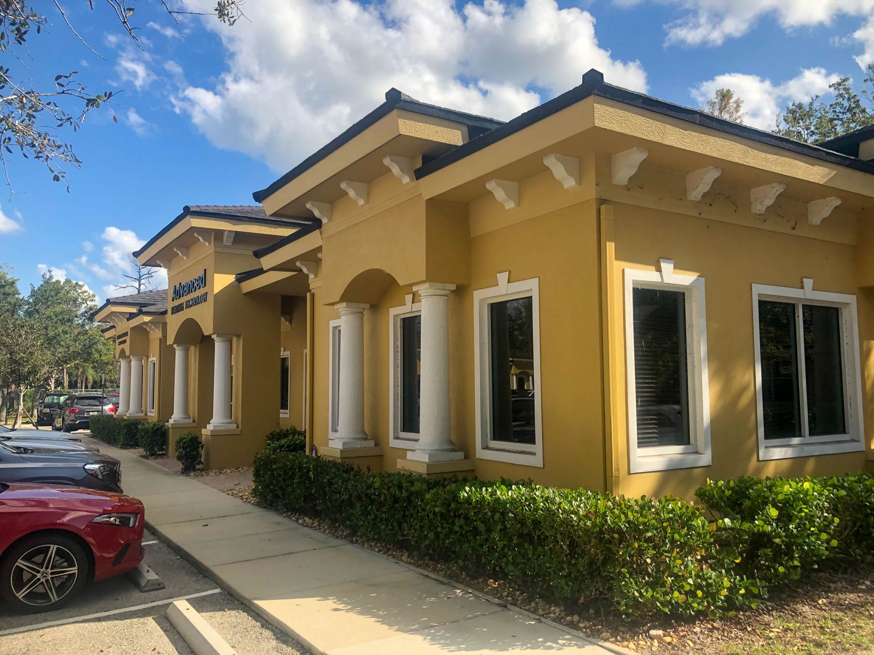 Ecterior commercial building painted in Naples, Florida