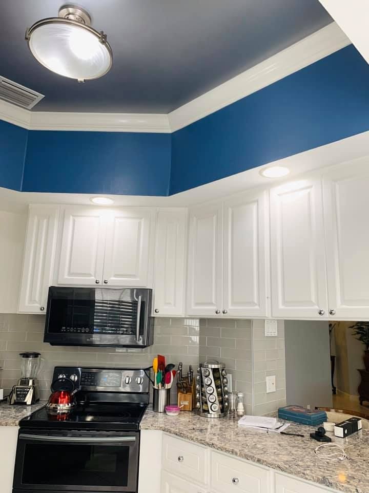 Residential interior painting work in a kitchen in Naples FL