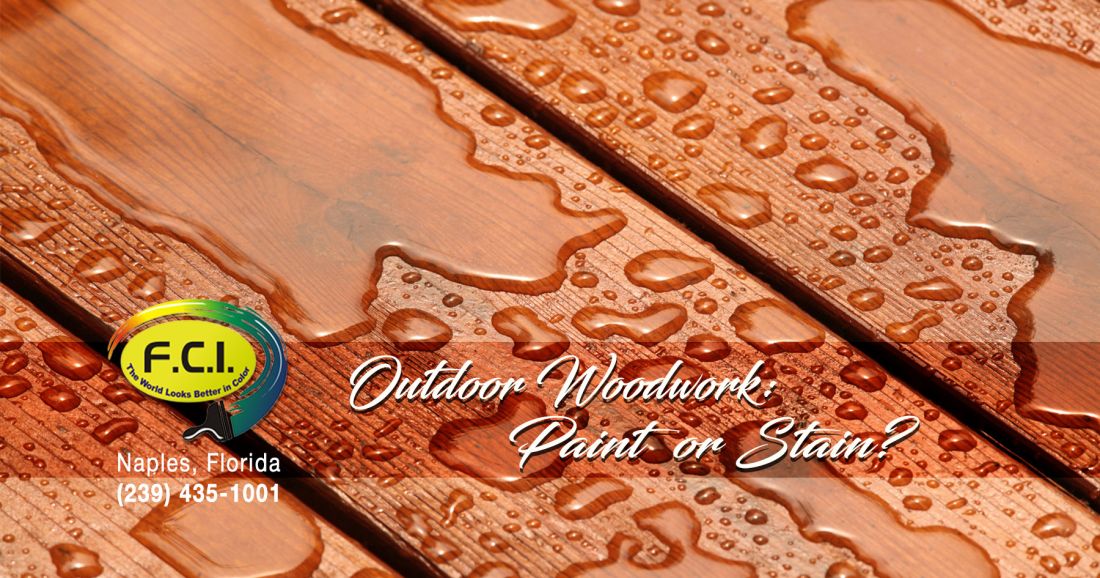 outdoor woodwork paint or stain