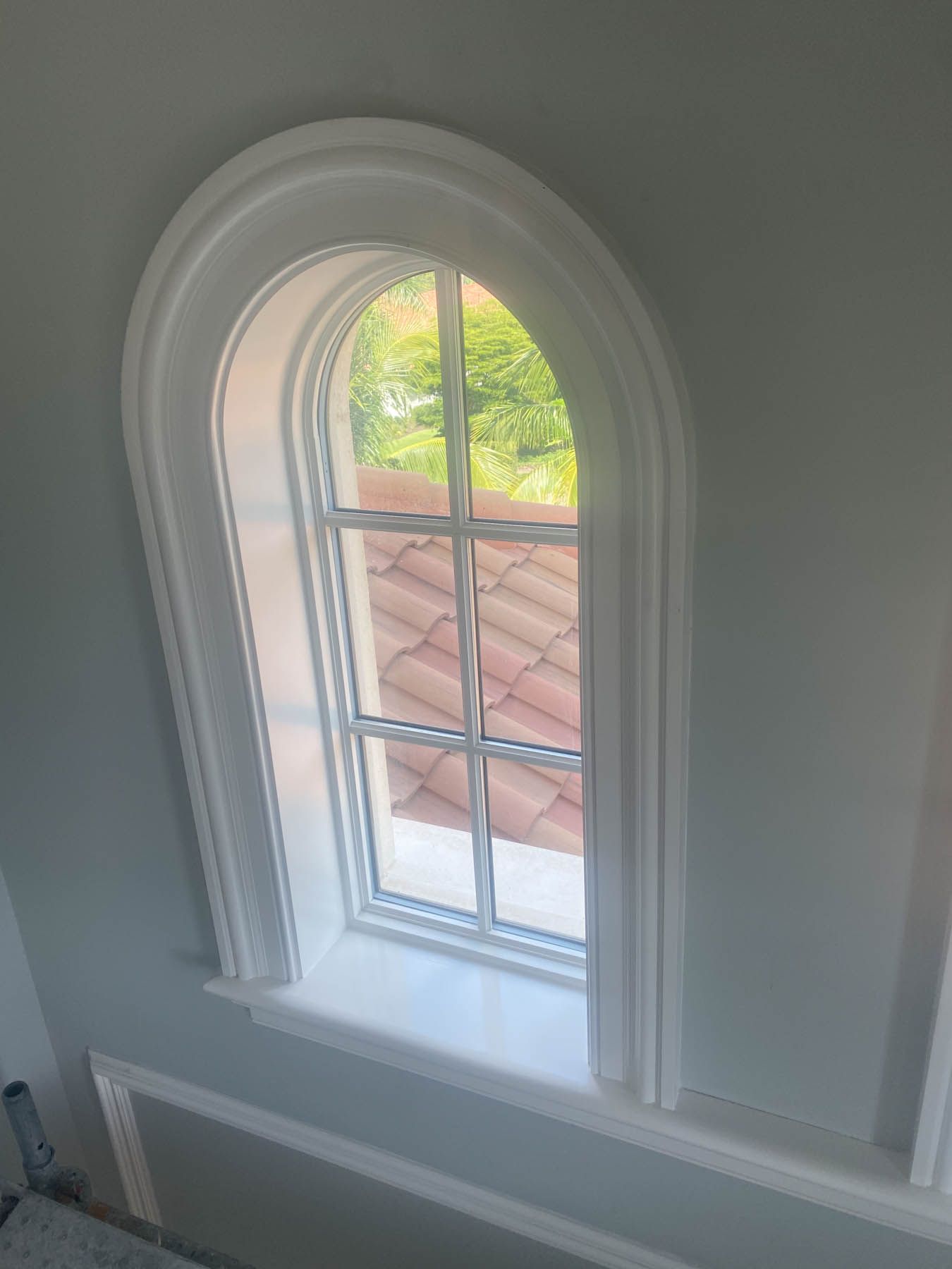 Interior residential window painted in Naples, Florida 